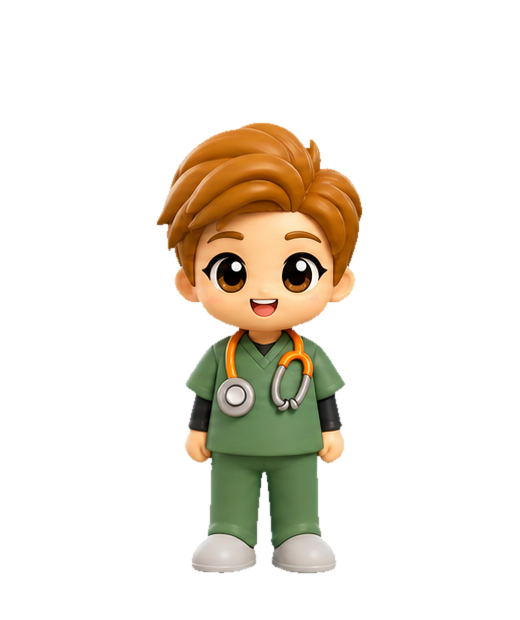 Maya, med-surg nurse character