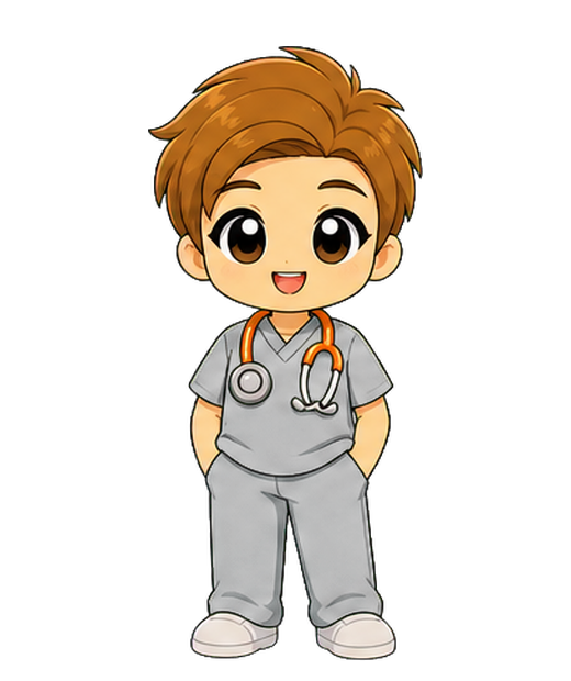 Maya, med-surg nurse character